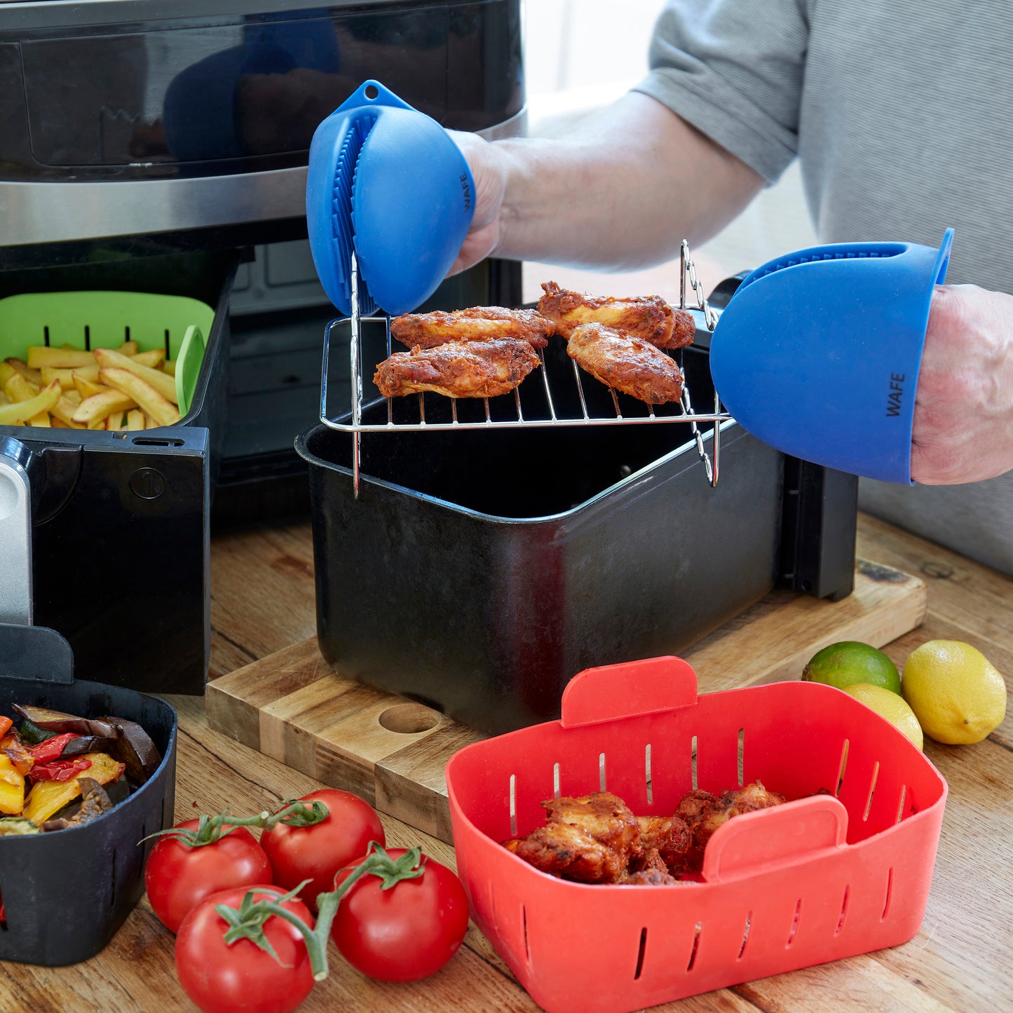 WAFE mini-oven kitchen silicone glove - BLUE
