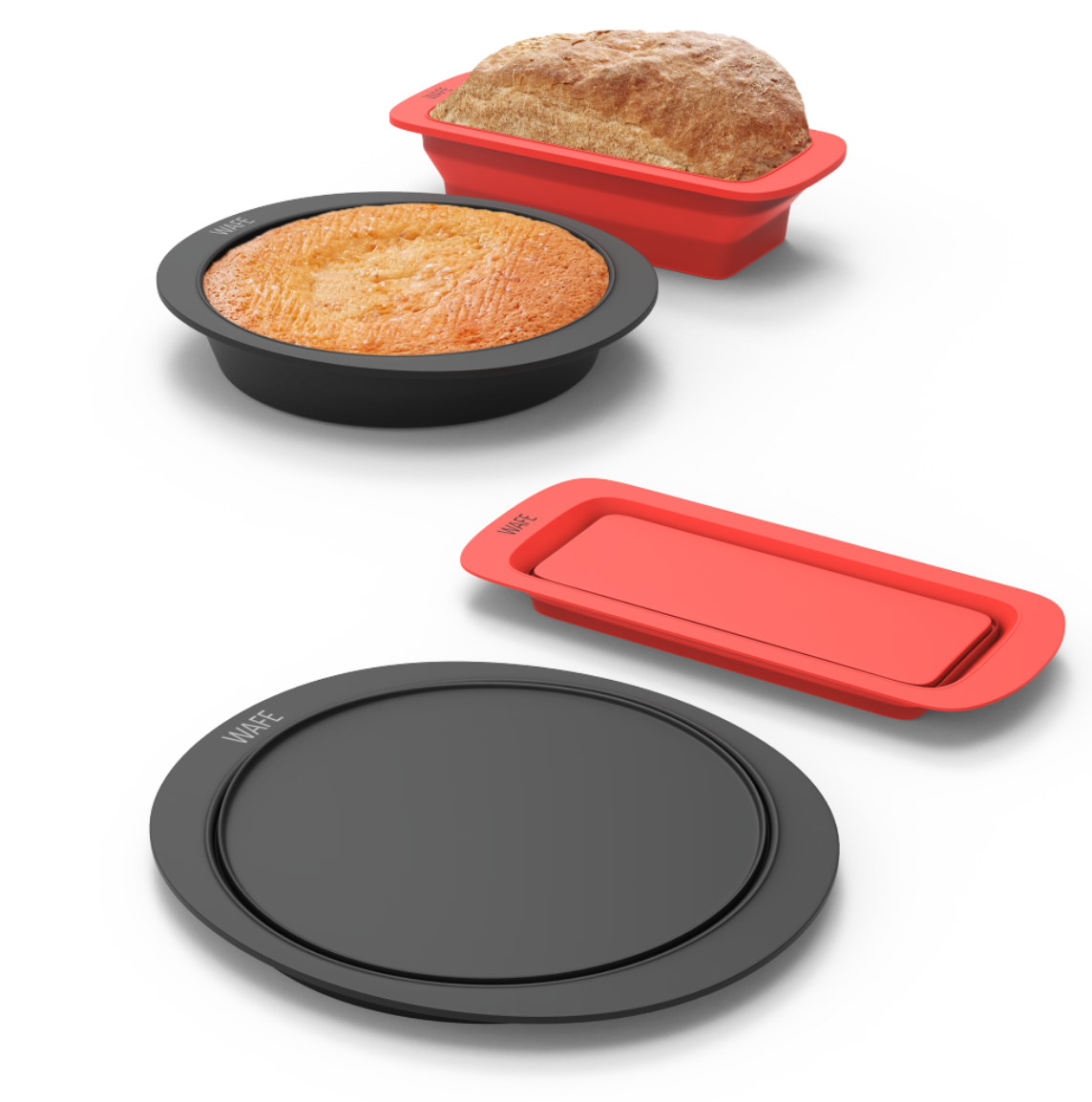 WAFE Collapsible Square Cake & Loaf Tin Bakemate 2Pack