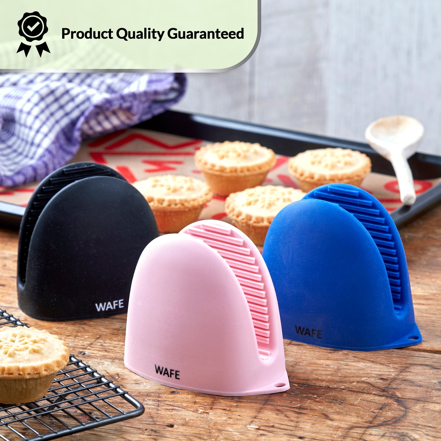WAFE mini-oven kitchen silicone glove - BLACK