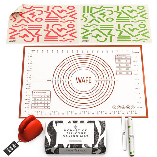 silicone pastry rolling mat set
