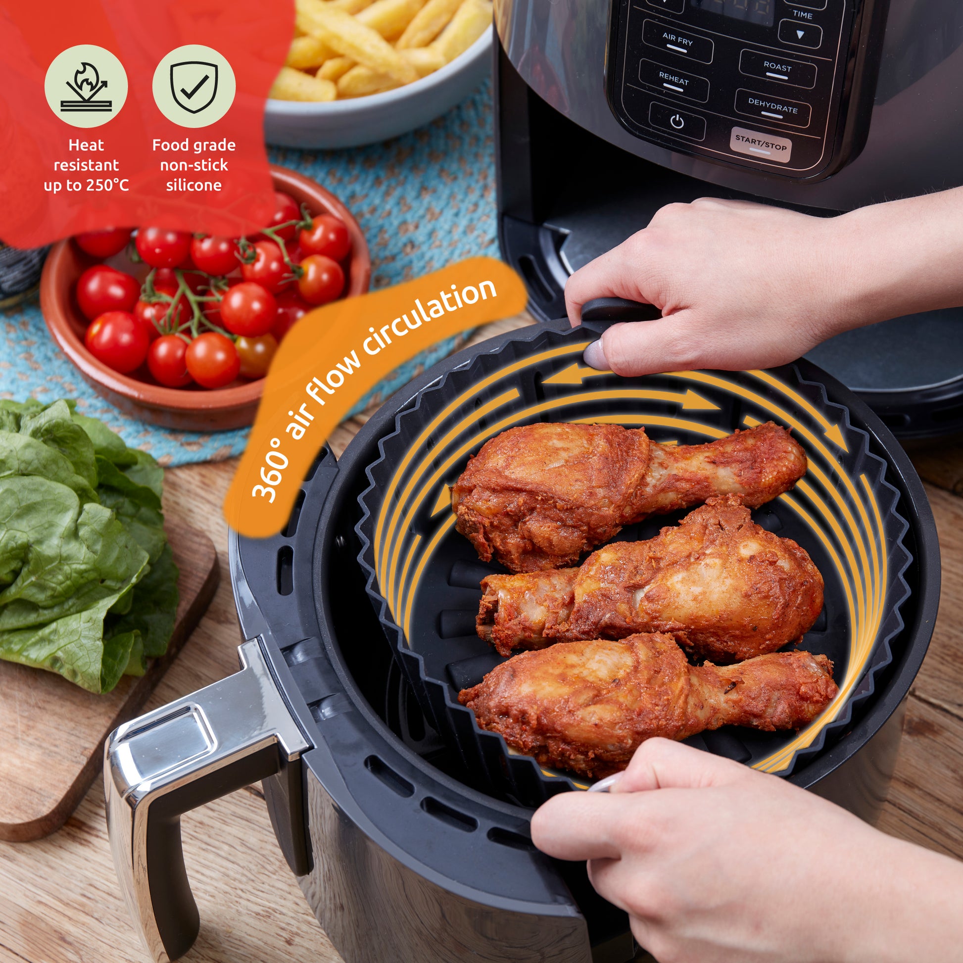 Silicone Air Fryer Liner - Wafe Brands