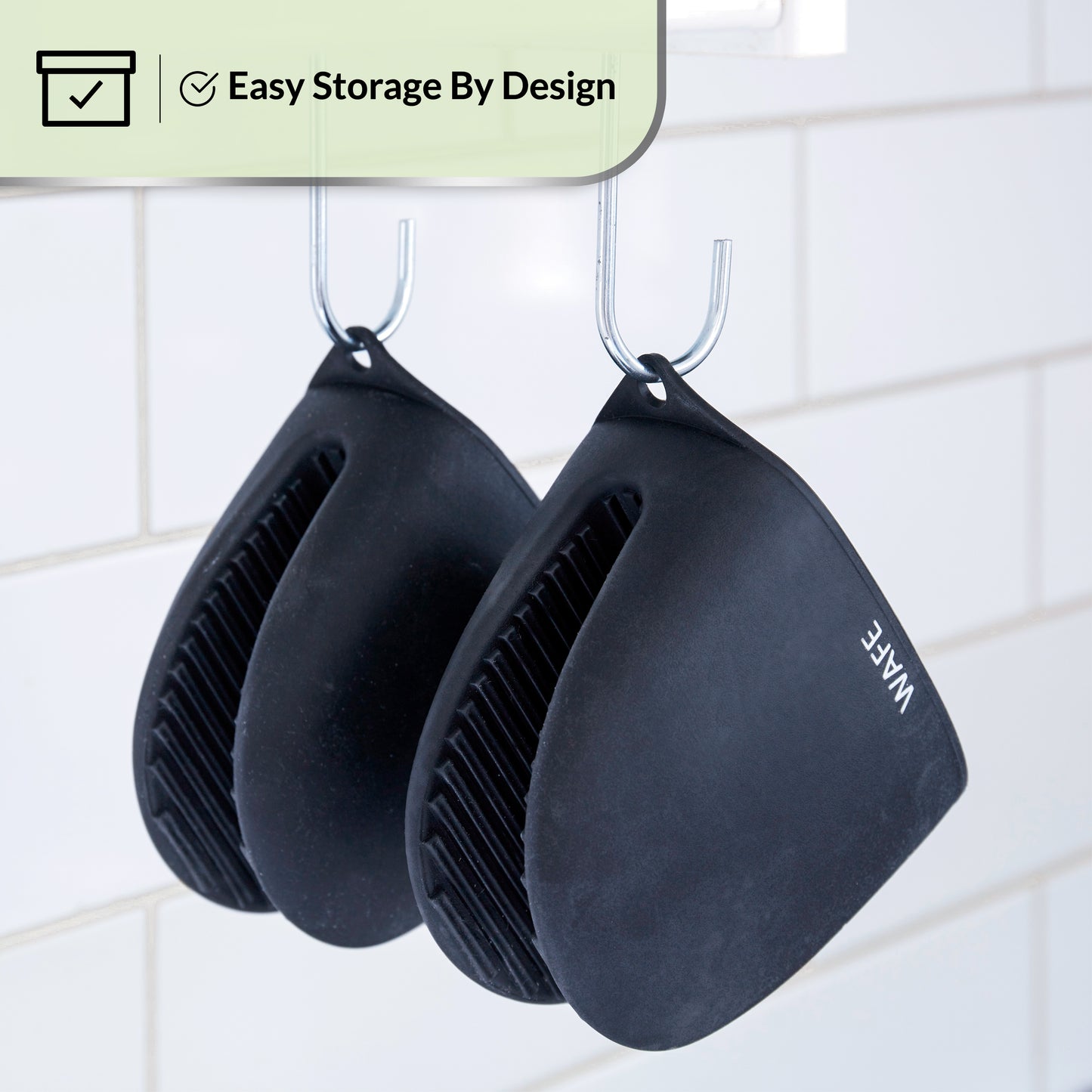 WAFE mini-oven kitchen silicone glove - BLACK