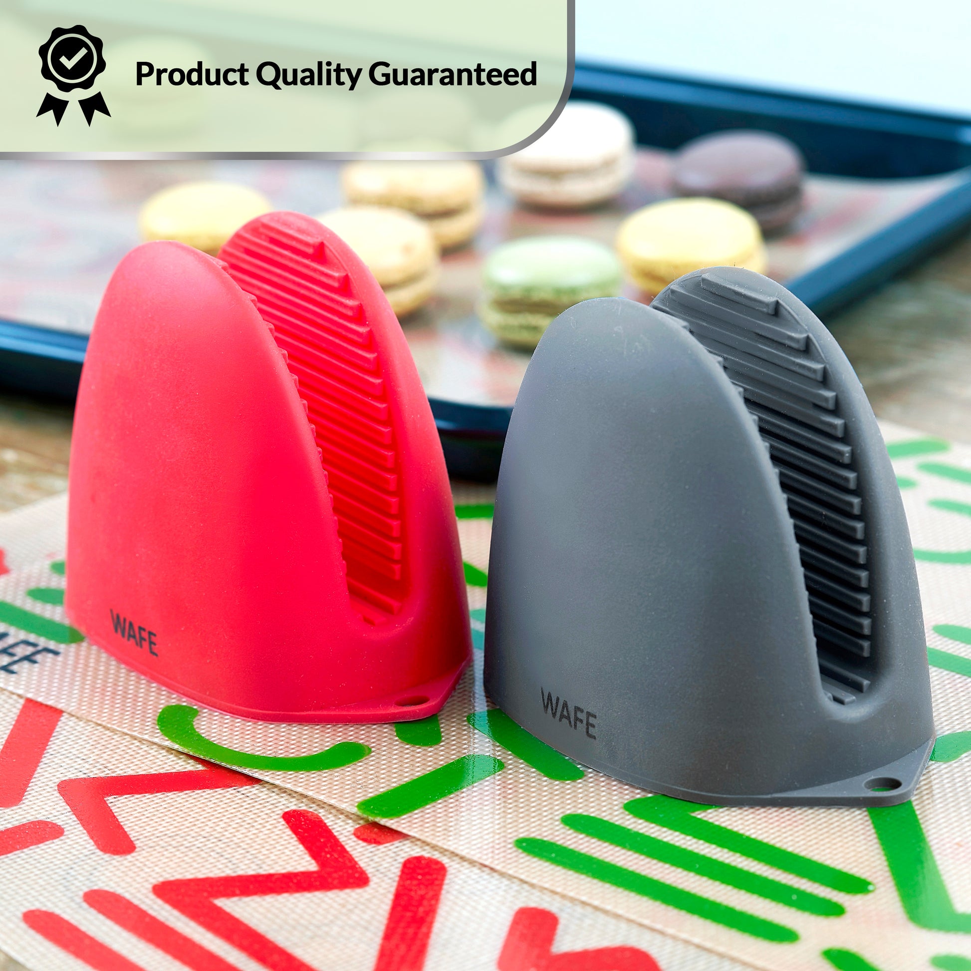 WAFE mini-oven kitchen silicone glove - Candy Red