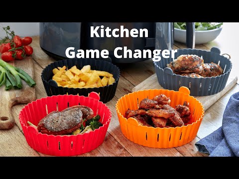 Silicone Air Fryer Liner 2PACK - Grey
