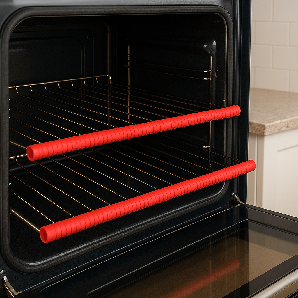 WAFE Silicone Oven Shelf Protectors – 2 Pack Heat-Resistant Guards for Burn Protection