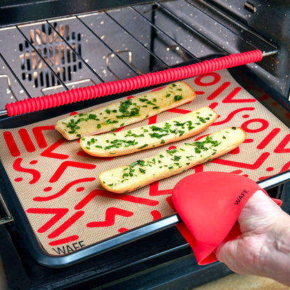 WAFE Silicone Reusable Baking mat with Rolling Mat set - 3PACK