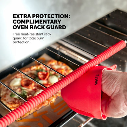 WAFE mini-oven kitchen silicone glove - BLACK