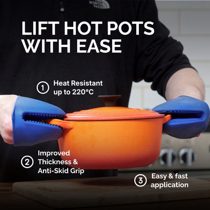 WAFE mini-oven kitchen silicone glove - BLUE