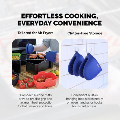 WAFE mini-oven kitchen silicone glove - BLUE