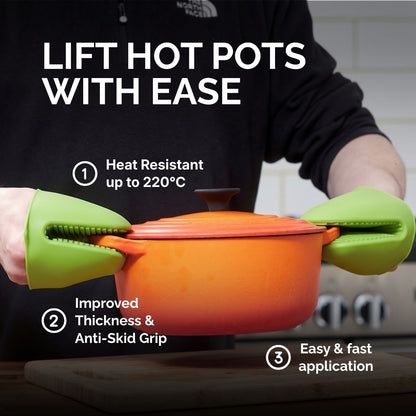 WAFE mini-oven kitchen silicone glove - Lime Green