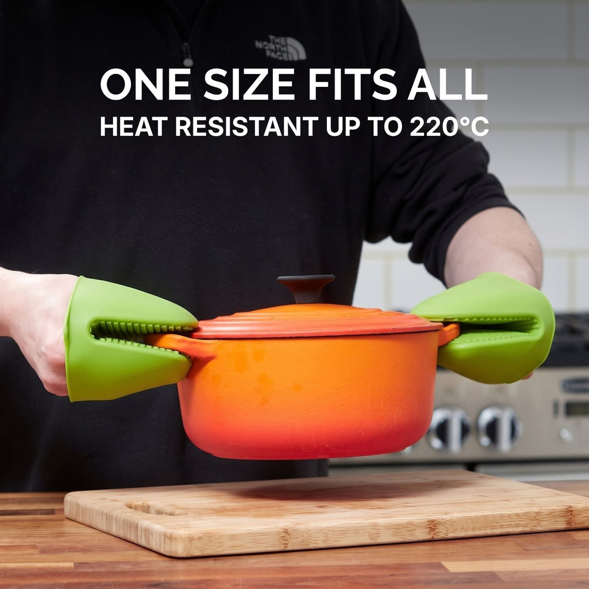 WAFE mini-oven kitchen silicone glove - Lime Green