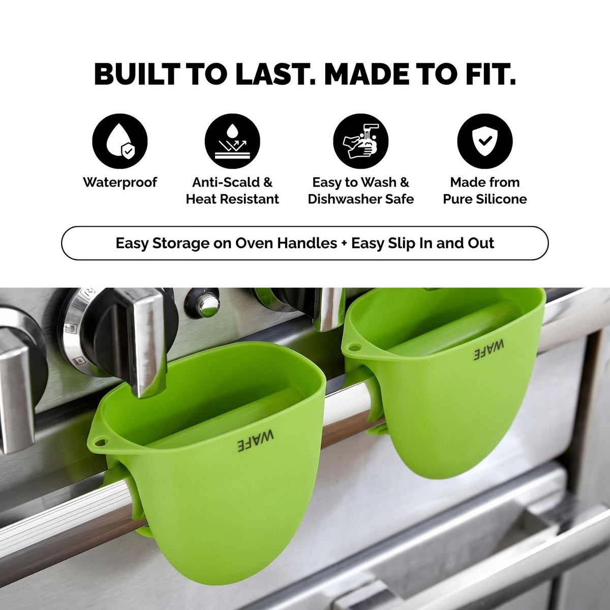 WAFE mini-oven kitchen silicone glove - Lime Green