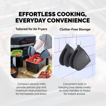 WAFE mini-oven silicone glove - Steel Grey