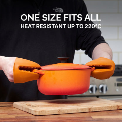 WAFE mini-oven kitchen silicone glove - Tiger Orange