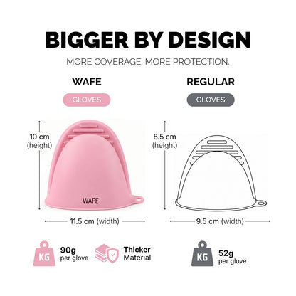 WAFE mini-oven kitchen silicone glove - PINK
