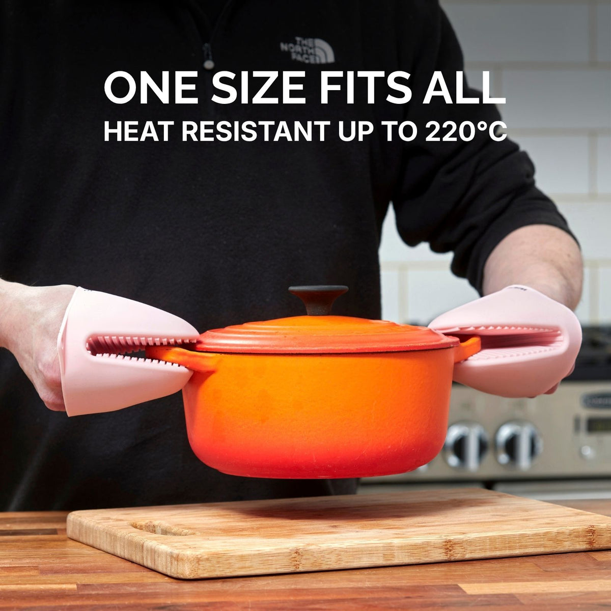 WAFE mini-oven kitchen silicone glove - PINK