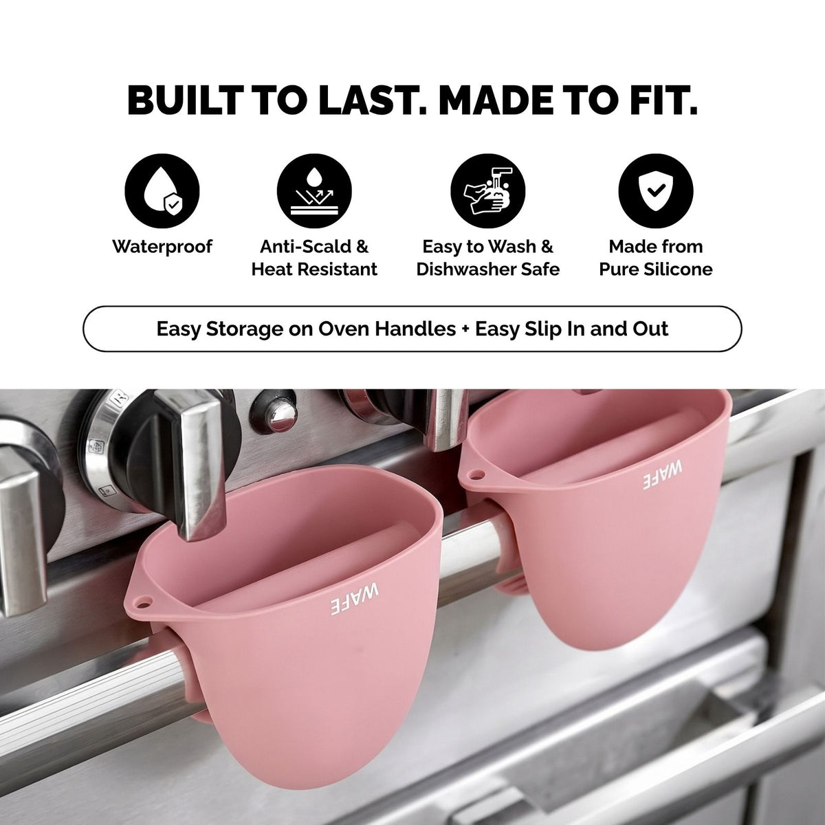 WAFE mini-oven kitchen silicone glove - PINK