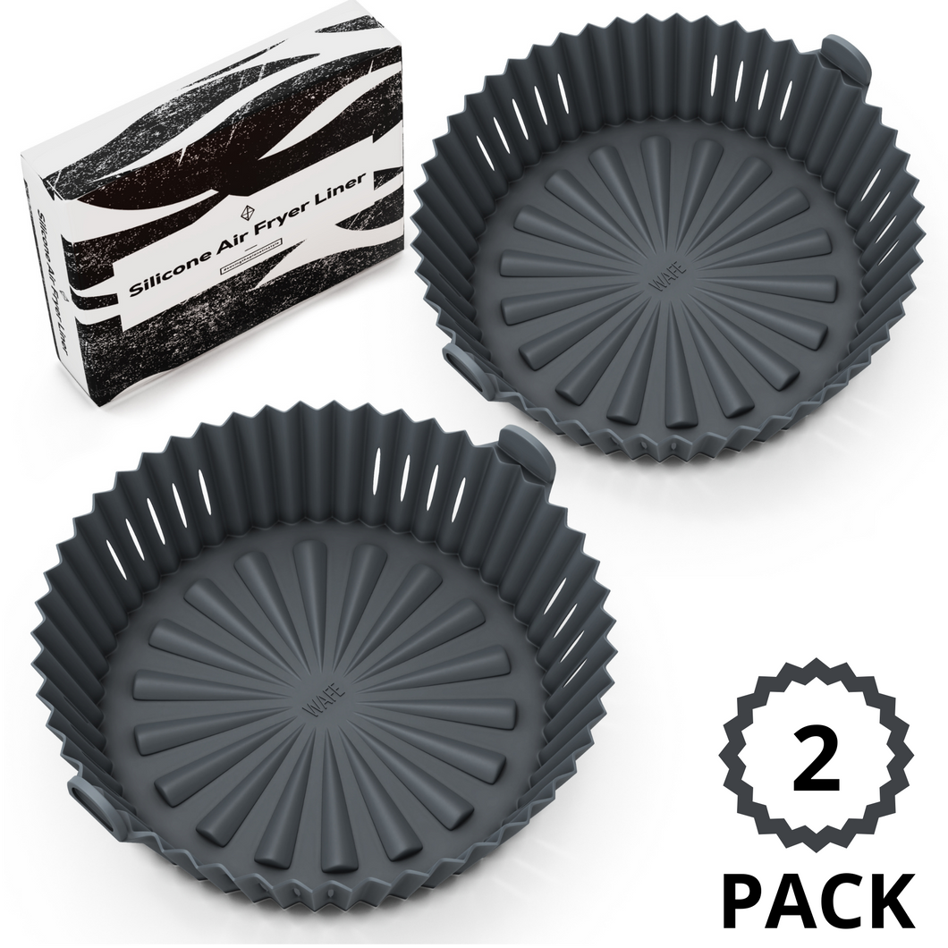 WAFE Silicone Air Fryer Liner 2PACK - Grey