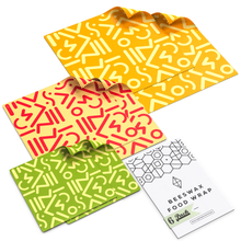Load image into Gallery viewer, WAFE - Reusable Beeswax Wraps - Tribal Edition - Pack of 6+3