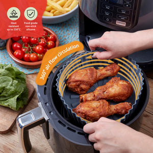 Silicone Air Fryer Liner 2PACK - Grey