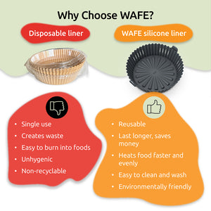 Silicone Air Fryer Liner 2PACK - Grey