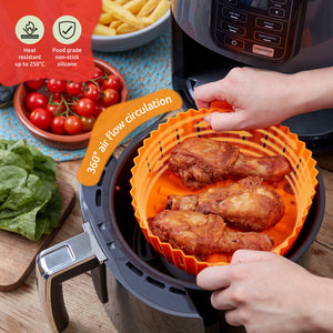 WAFE Silicone Air Fryer Liner 2PACK