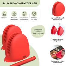 Load image into Gallery viewer, WAFE mini-oven kitchen silicone glove - Candy Red