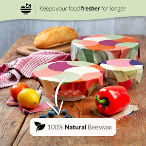 WAFE - Reusable Beeswax Food Wraps - Beehive Edition - Pack of 6+3