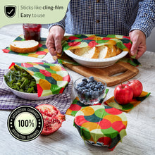Load image into Gallery viewer, WAFE - Reusable Beeswax Food Wraps - Fruity Edition - Pack of 6+3